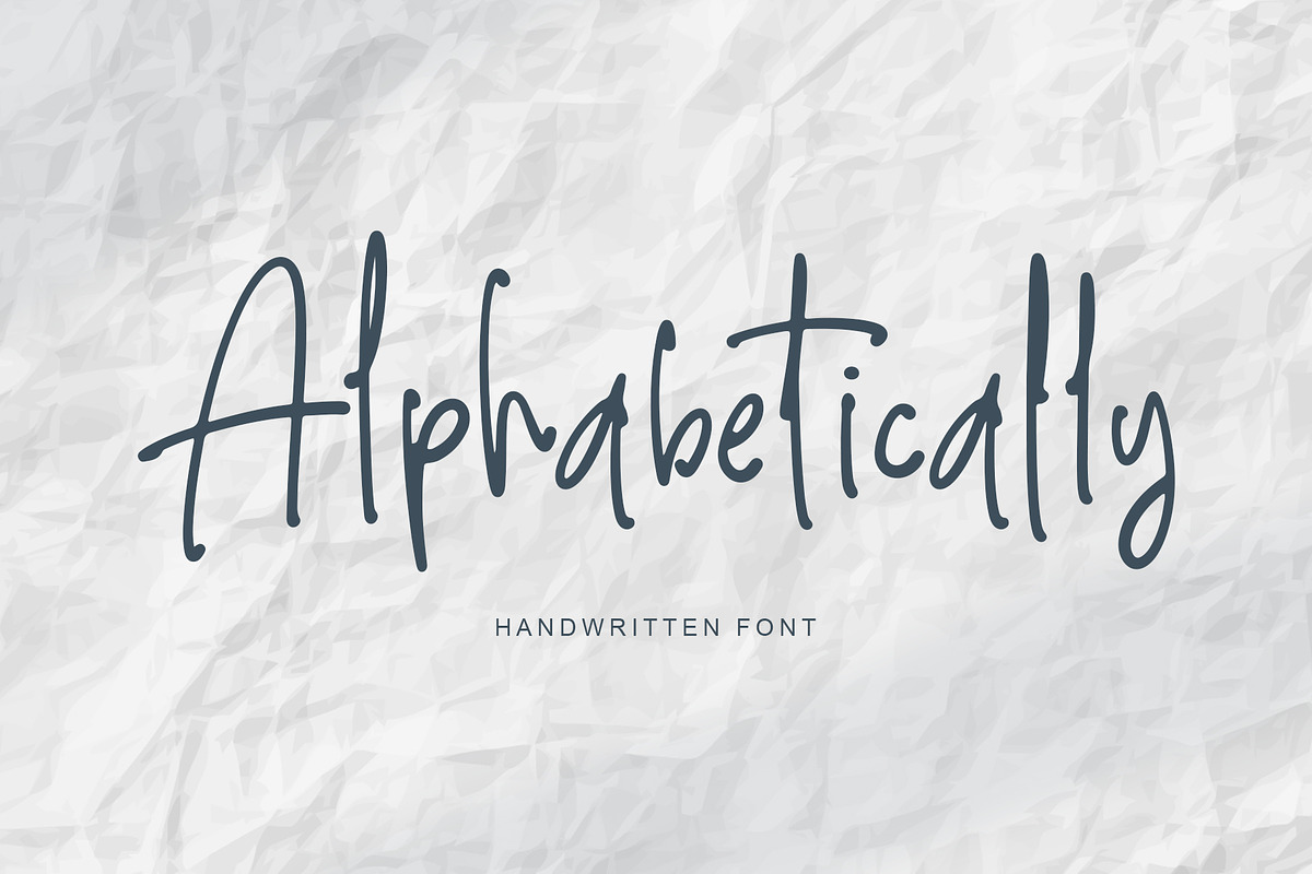 Alphabetically