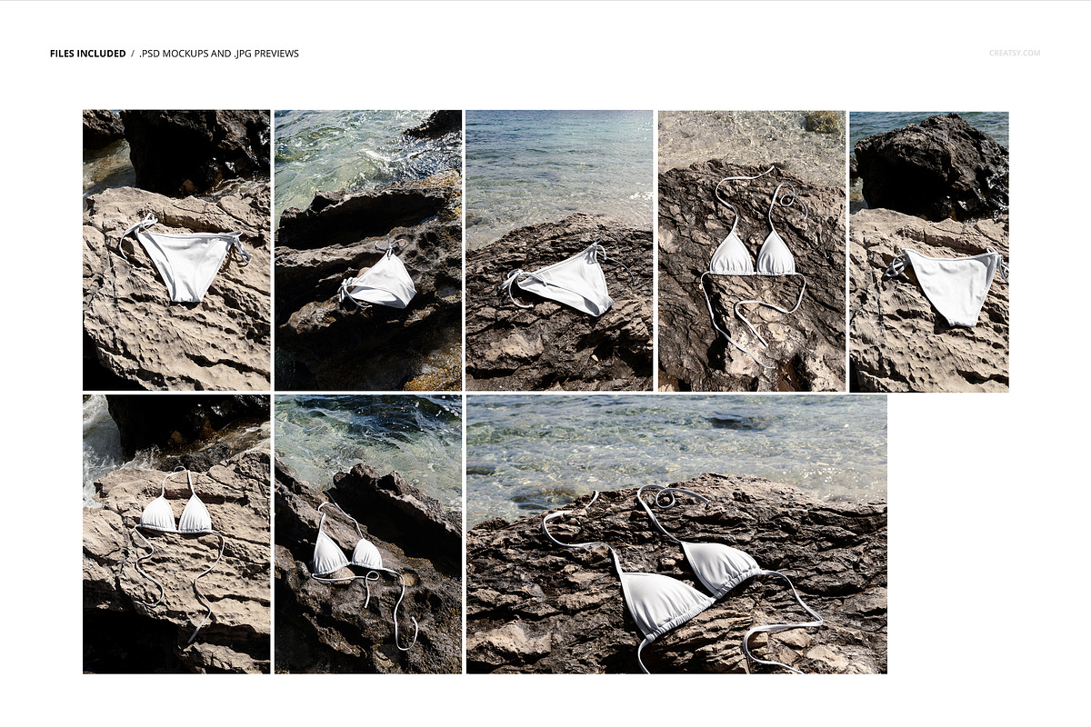 Bikini Mockup Set (outdoor), a Shirt Mockup by creatsy5 (Photo 2 of 9)
