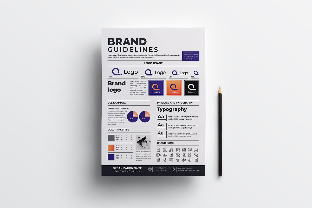 Brand Guidelines Poster Template, a Flyer Template by obayes (Photo 2 of 3)