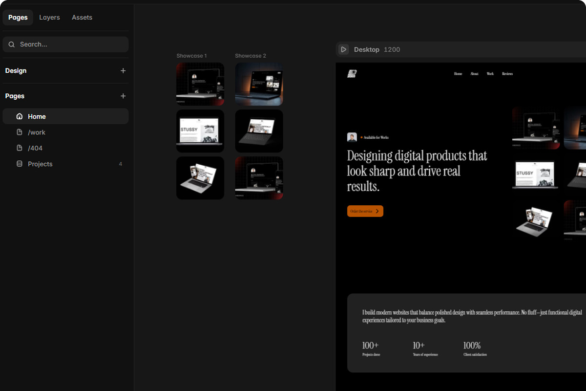 Rads - Website Portfolio Framer, a Landing Page Template by bonjourdsgnco (Photo 3 of 5)
