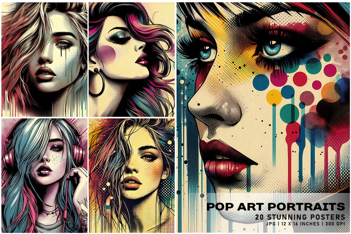 Pop Art Portraits, a Person Illustration by Digital Art Creations (Photo 5 of 11)