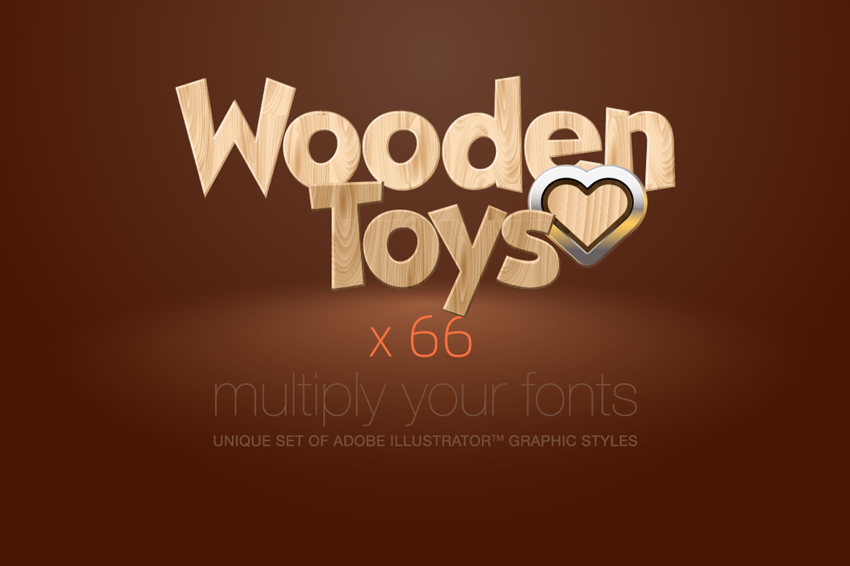 AI CS5 graphic styles Wooden, a Layer Style Add-On by popskraft (Photo 1 of 3)