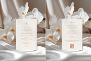 Orchid Wedding Invitation Mockup 5x7, a Mockup by Serenefeeling (Thumbnail 2 of 6)