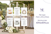 Seating Chart Mockup PSD Canva 5x7, a Mockup by Mie Mockup Studio (Thumbnail 4 of 7)