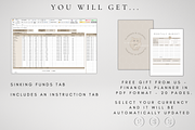 Digital Sinking Funds Excel Template, a Templates & Theme by BRANDcontent (Thumbnail 6 of 6)