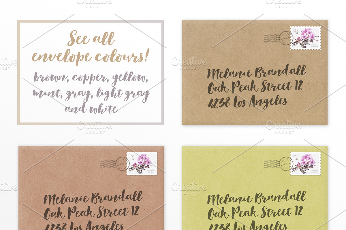 Kraft Envelope Mockup, a Print Template by Hype Your Prints (Photo 4 of 4)