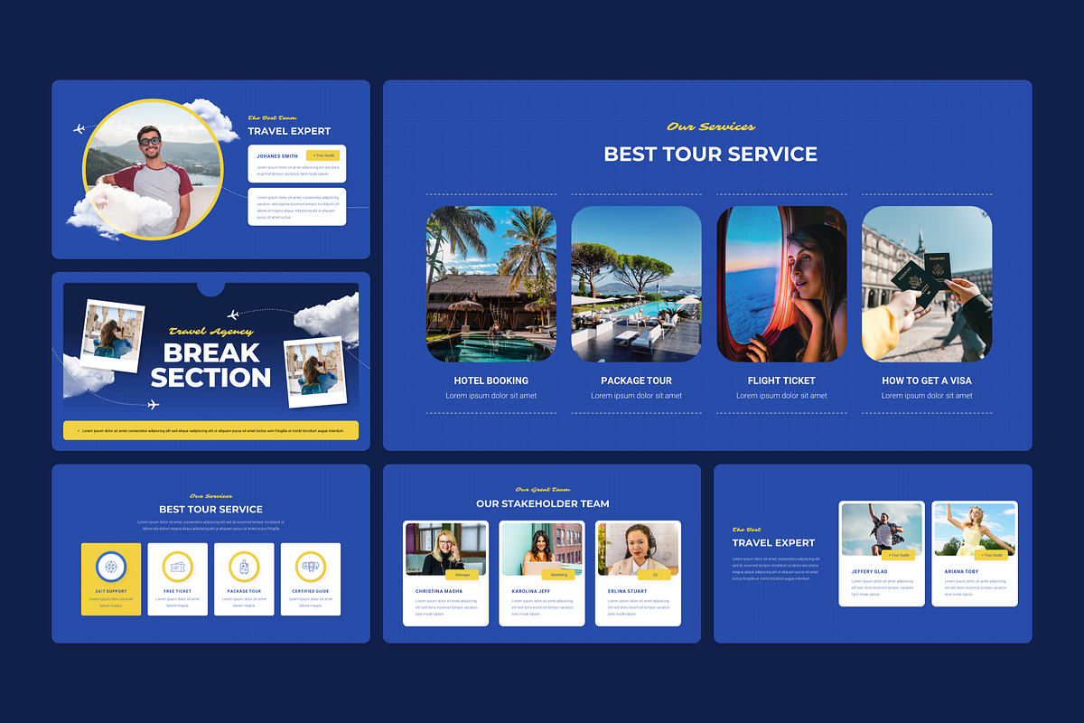 Travel Agency PowerPoint, a Presentation Template by YossyOneStd (Photo 2 of 6)