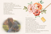 Floral Watercolor set Golden Hour, a Decorative Illustration by Eves_Aquadreams (Thumbnail 2 of 14)