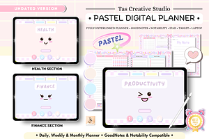 Portrait Pink Life Digital Planner
