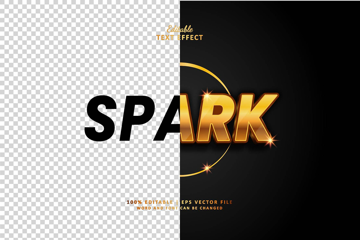 Text Effect Spark, a Layer Style Add-On by Navy Graphic (Photo 2 of 2)