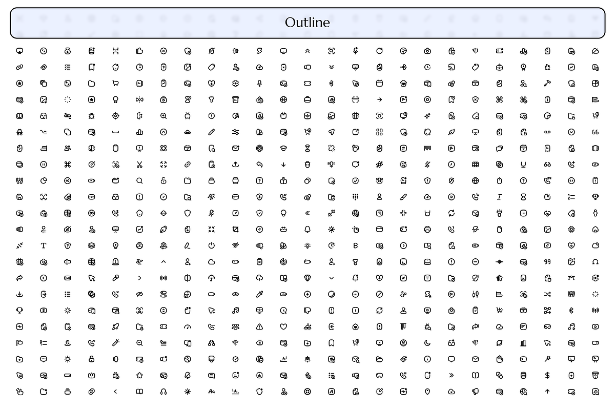 3000 User Interface Icon Set, an Outline Icon by Directico Design Kit (Photo 4 of 8)