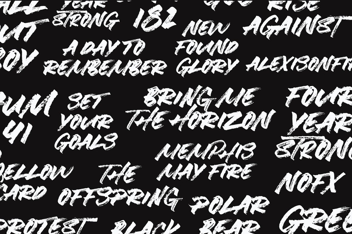 SALE | Hustle Brush, a Font by Hustle Supply Co. (Photo 5 of 16)