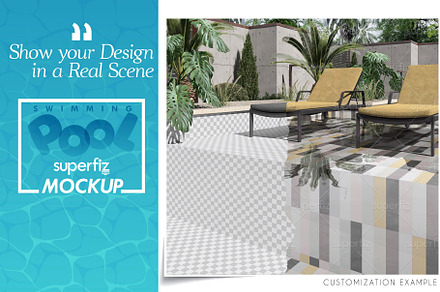 Swimming POOL Scene Mockup SM217