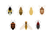 Flat Insects Illustration, an Animal Illustration by Buqancreative (Thumbnail 3 of 6)