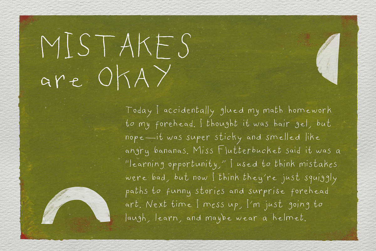 Berantakan Tapi Gapapa Doodle Font, a Handwritten Font by Perplexitics (Photo 8 of 11)