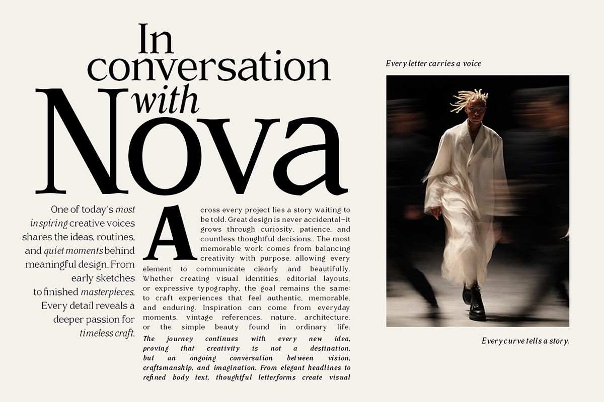 Rainvolt Classic Letterforms, a Serif Font by roomspace creative lab (Photo 7 of 13)