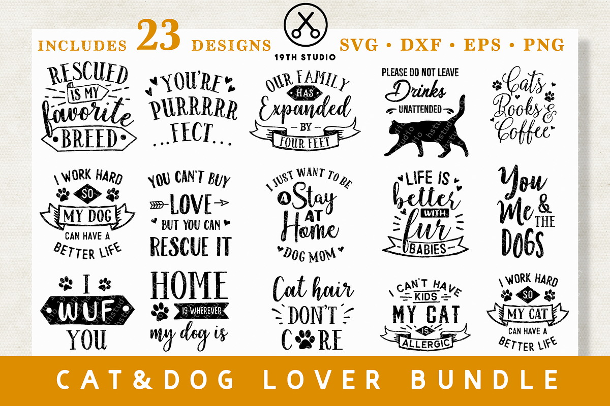 Pet SVG Bundle | MB25, an Illustration by Craft House SVG (Photo 1 of 4)