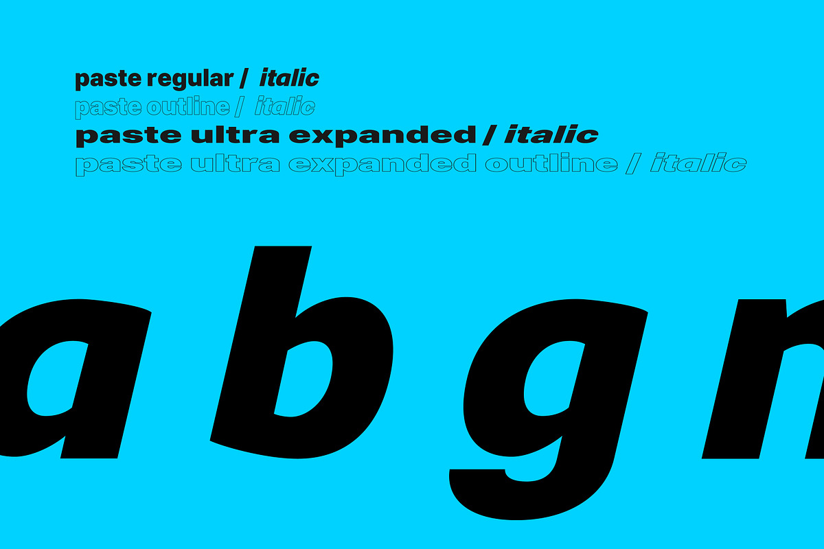 Paste Display Typeface, a Font by Tapiwanashe Garikayi (Photo 4 of 8)