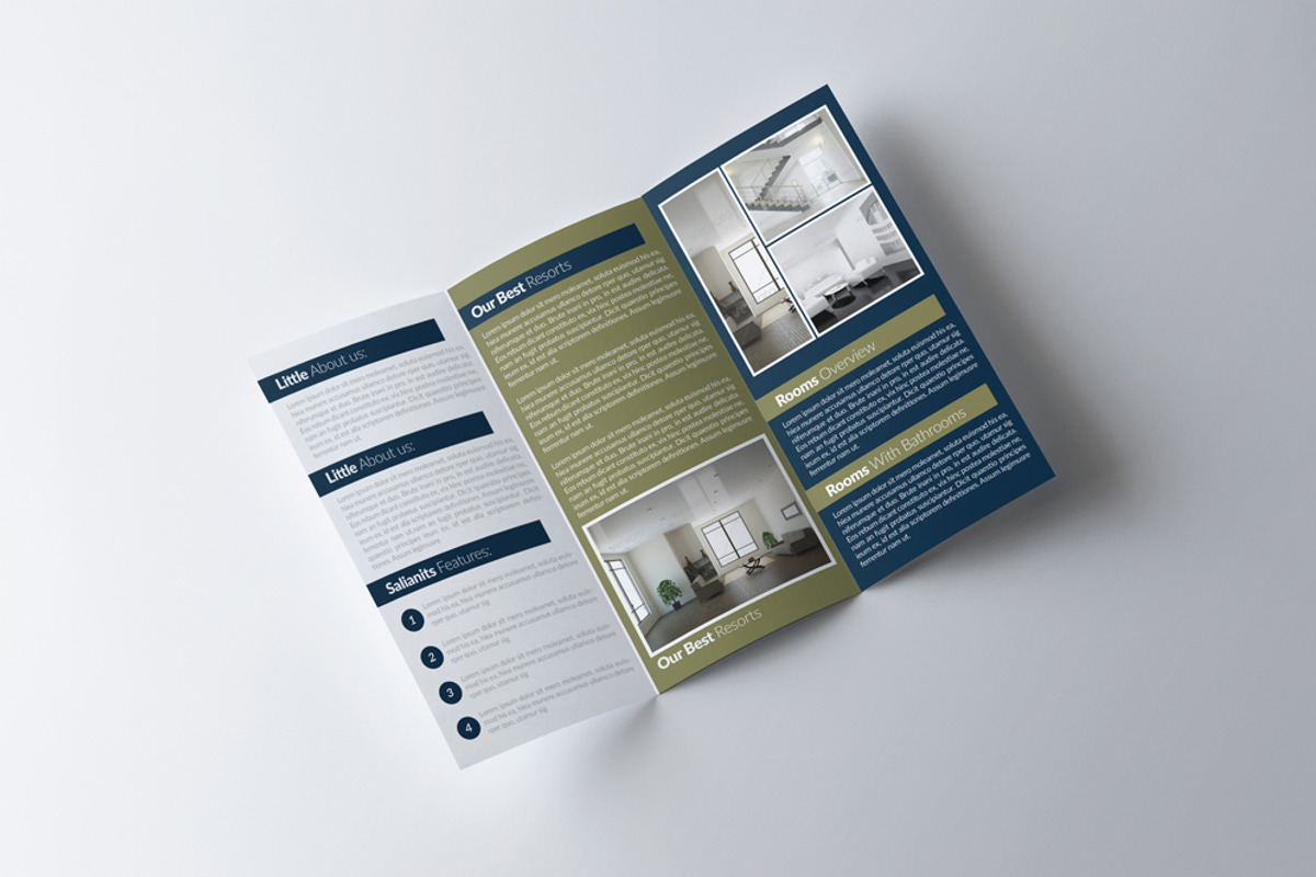 Business Tri Fold Brochure Template, a Brochure Template by Psd Templates (Photo 2 of 4)