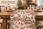 Vintage Holiday Toile Pattern Bundle, a Pattern Graphic by Olya Creative (Thumbnail 15 of 31)