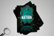 Fluorescent Nation | Flyer Template, a Flyer Template by GIGA-TEMPLATE (Thumbnail 4 of 9)