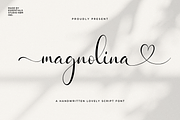 Magnolina, a Script Font by Essentials Studio (Thumbnail 1 of 11)