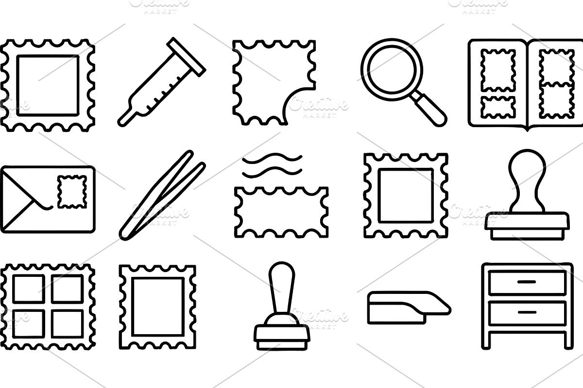 Vector illustration of line icons, an Illustration by ZinetroN