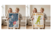 Siblings Holding A1 Frame Mockup, a Mockup by First Impression Mockups (Thumbnail 3 of 4)