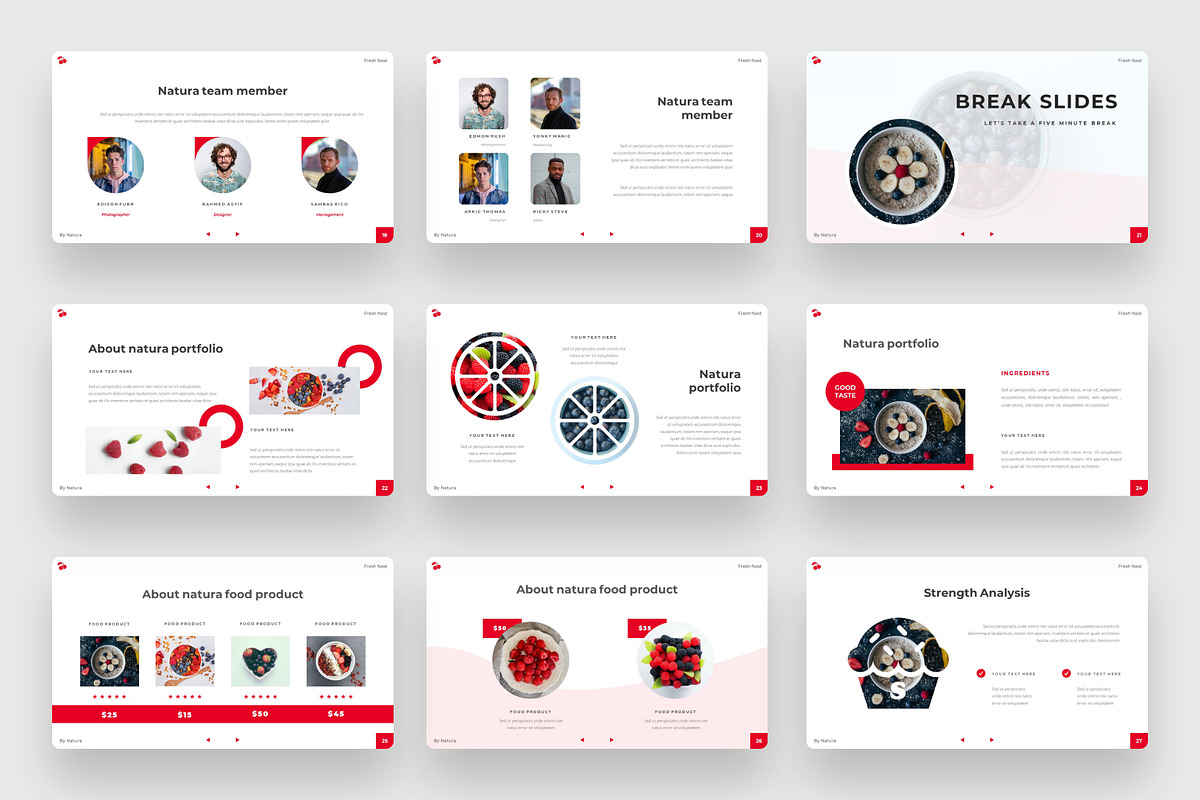 Natura - Healthy Food Keynote, a Presentation Template by BeadyLab (Photo 4 of 6)