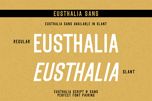 Eusthalia Typeface Family 6 Fonts