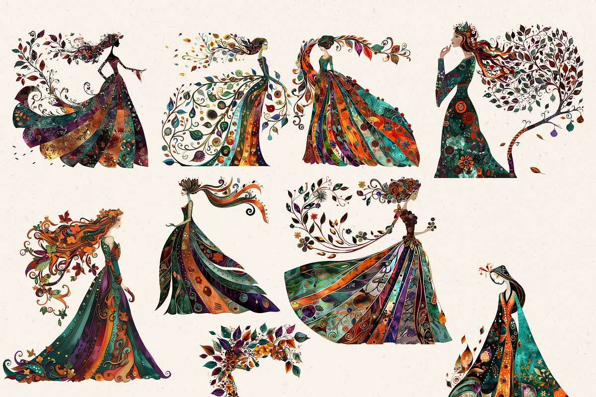 SPOOKY GEM PUMPKINS CLIPART PACK, a Seasonal Illustration by Daring Digies (Photo 3 of 8)