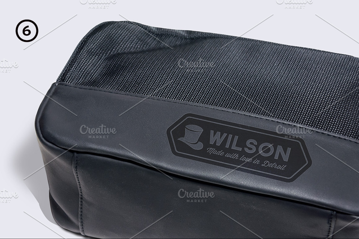 Logo on leather bag mockups, an Advertising Mockup by Illusiongraphic (Photo 7 of 7)