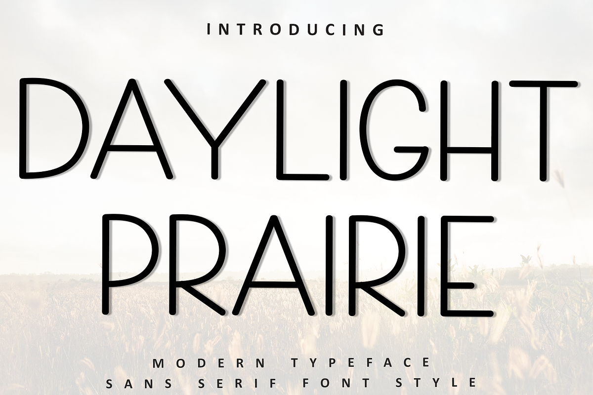 Daylight Prairie, a Sans Serif Font by InermediaSTUDIO (Photo 1 of 8)