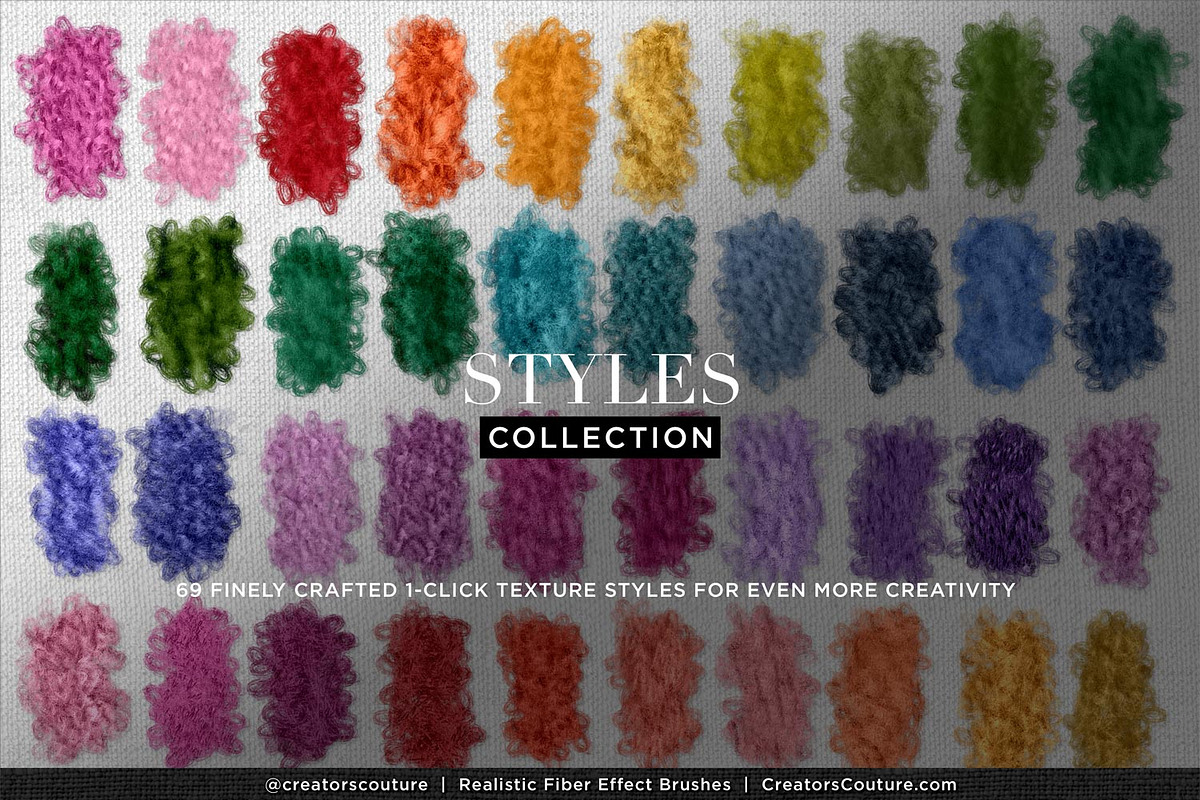 Realistic Fiber Effect Brush Studio, a Brush Add-On by Creators Couture (Photo 18 of 25)