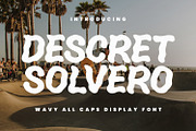 Descret Solvero Wavy All Caps Fonts, a Handwritten Font by Maulana Creative (Thumbnail 1 of 7)