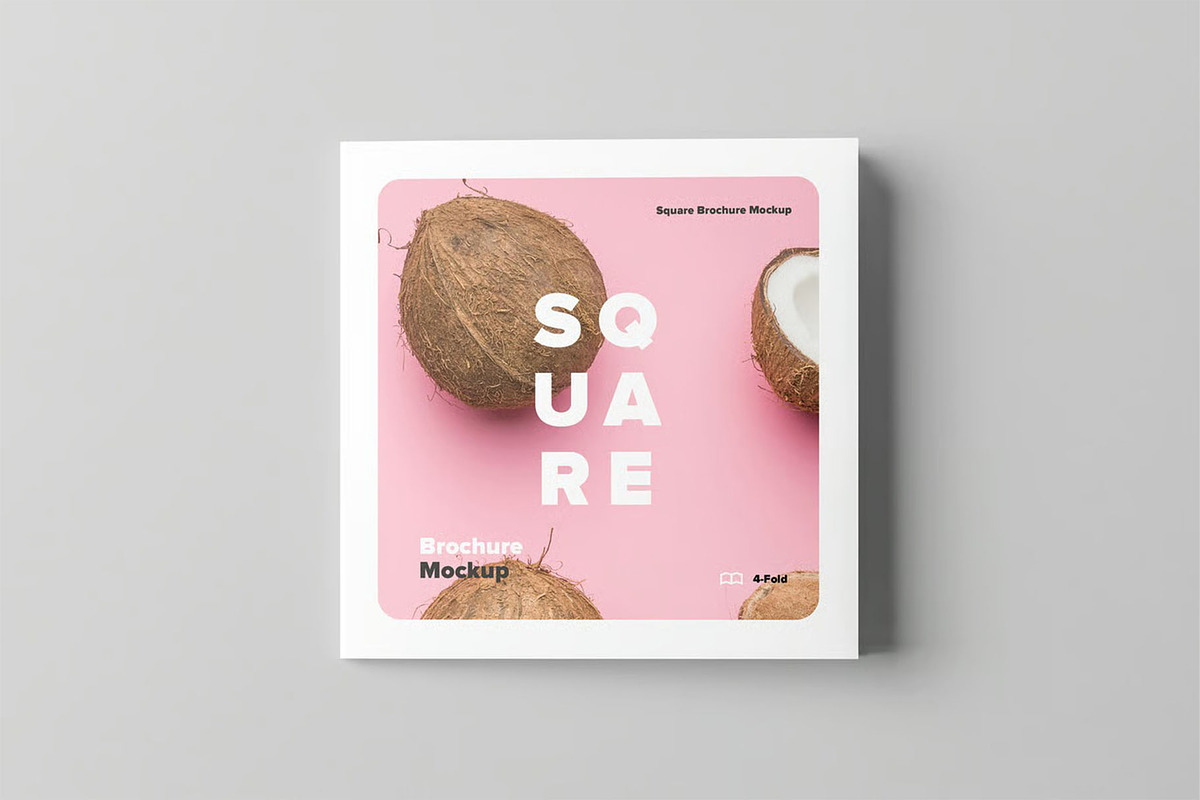 Four Fold Square Brochure Mock-up, an Advertising Mockup by zippypixelstudio (Photo 10 of 13)