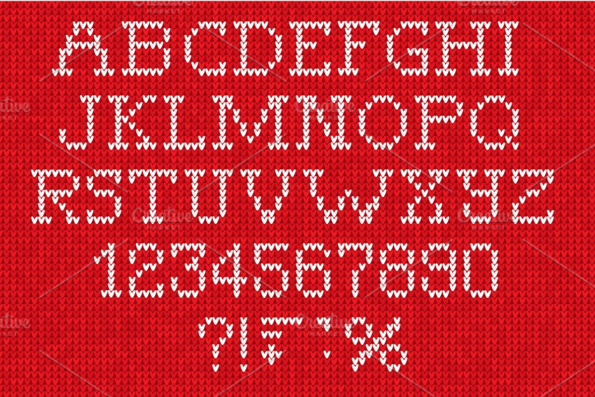 Knitted FONT and patterns (r), a Decorative Illustration by VasilkovS (Photo 2 of 4)