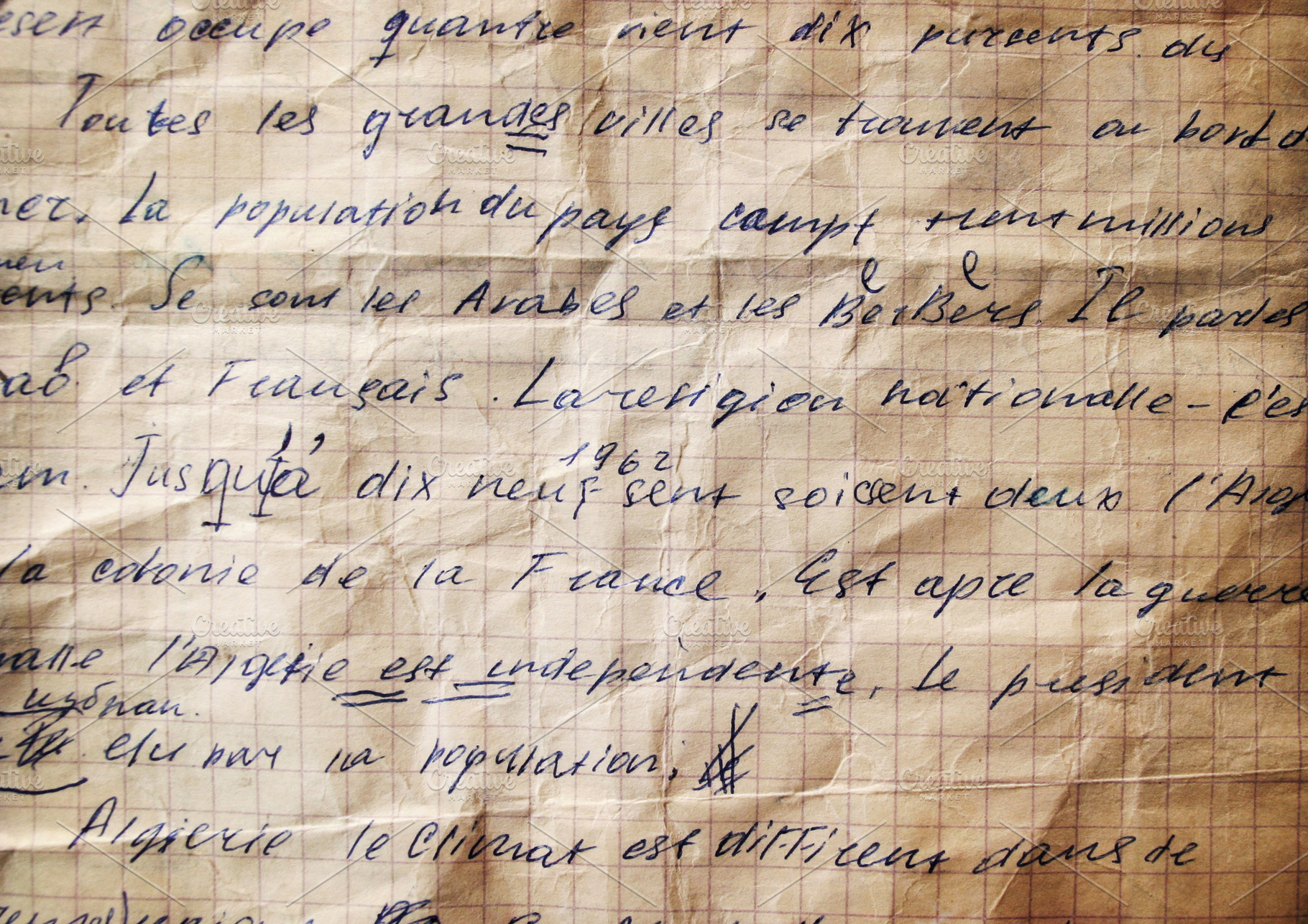 Grunge paper with text, a Photo by saiko3p