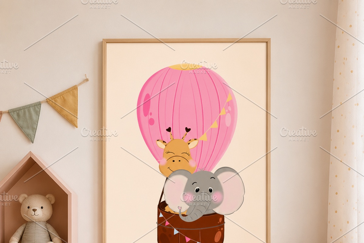 Whimsical Nursery Room Poster, a Decorative Illustration by Oleksandra Illustrates (Photo 6 of 8)
