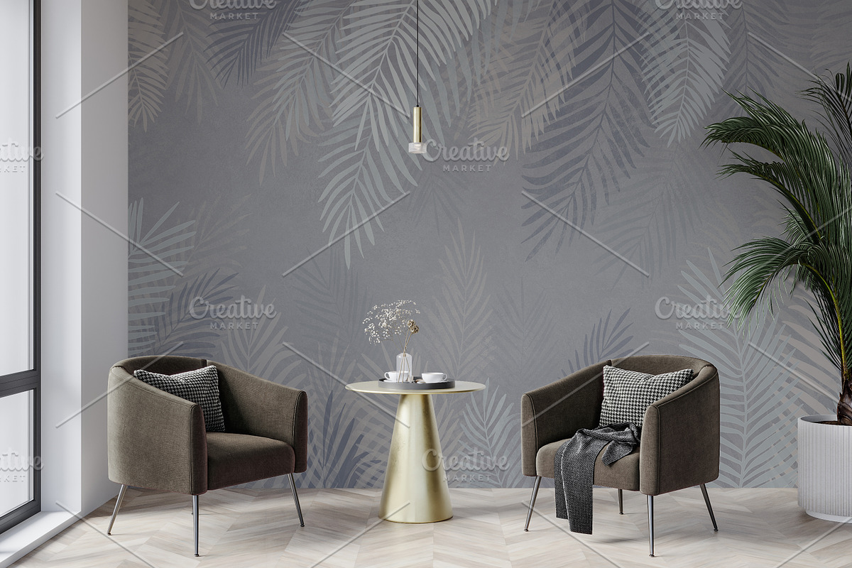 Wallpaper mockup - luxury interior, a Household Mockup by Hunny Badger (Photo 2 of 6)