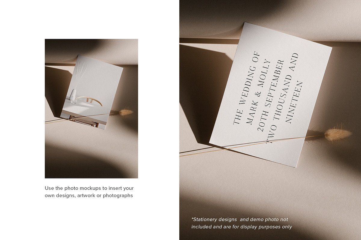 Mila 5x7 Stationery Photo Mockups, a Print Template by Moyo Studio (Photo 9 of 11)