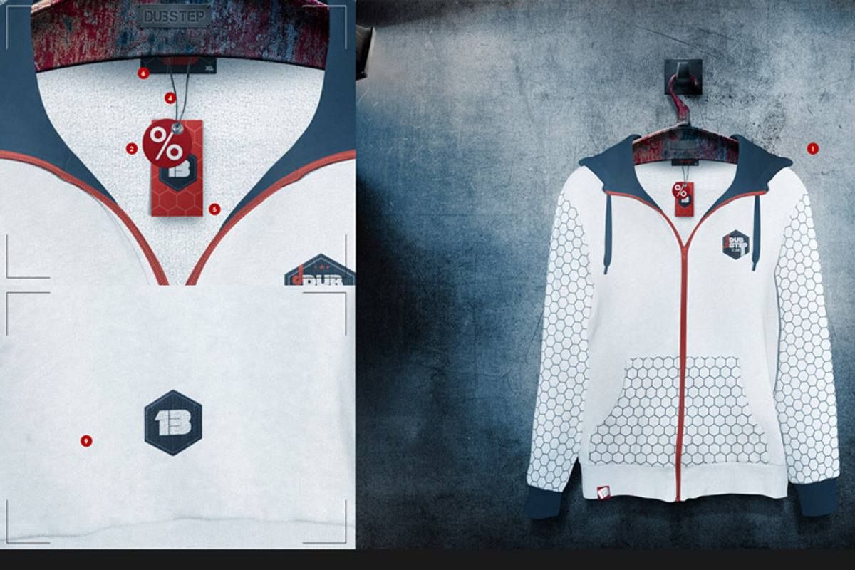 Hoodie On 5 Stages Mock-up, a Hoody Mockup by Mocca Mockups Store (Photo 20 of 69)