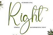 Right, a Handwritten Font by FreshTypeINK (Thumbnail 1 of 7)