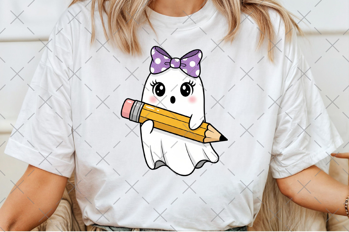 Spooky Teacher Halloween Ghost PNG, an Illustration by Craft Nest (Photo 4 of 6)
