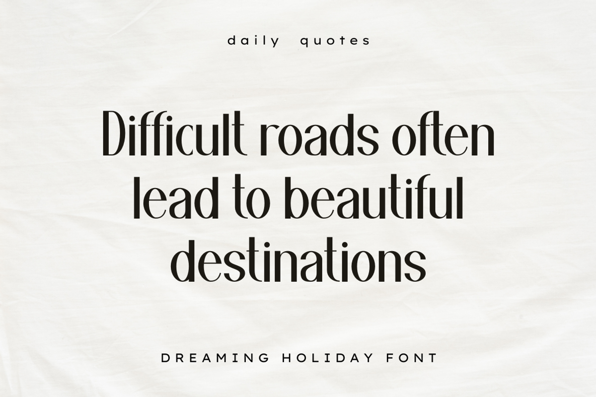 Dreaming Holiday - Minimalist Sans, a Sans Serif Font by Masyafi Studio (Photo 5 of 7)