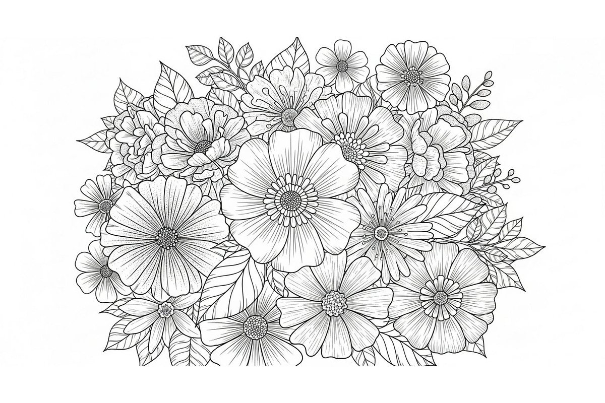 Coloring Pages for Adults, an Object Graphic by RVECT