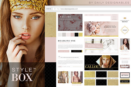 StyleBox Blog Graphics/Website Kit 1