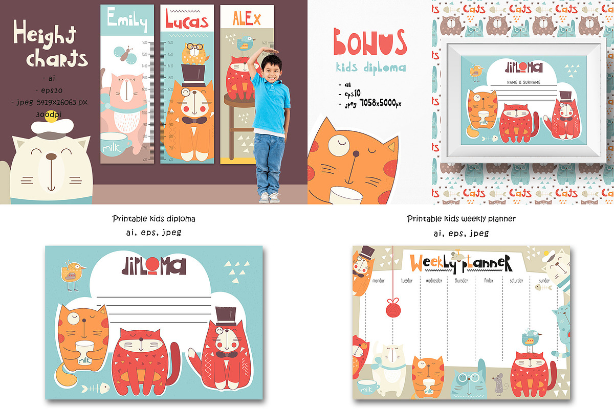 Big Kids Bundle Graphic & Patterns, an Animal Illustration by Nursery Art (Photo 10 of 15)