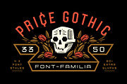 Price Gothic Font Family, a Sans Serif Font by Price Foundry (Thumbnail 1 of 10)