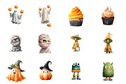 Quirky Halloween Sublimation Clipart, an Illustration by Design Market (Thumbnail 3 of 3)